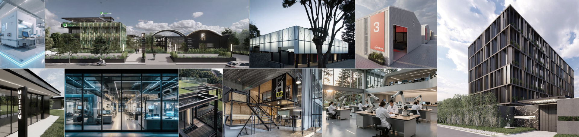 Collage of projects by the FabricaFuturo founders, sheet 01