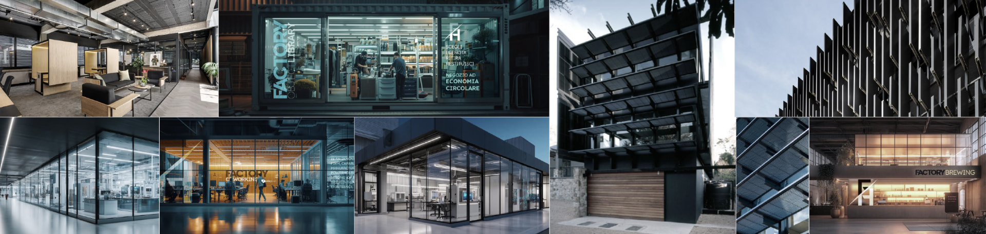 Collage of projects by the FabricaFuturo founders, sheet 02